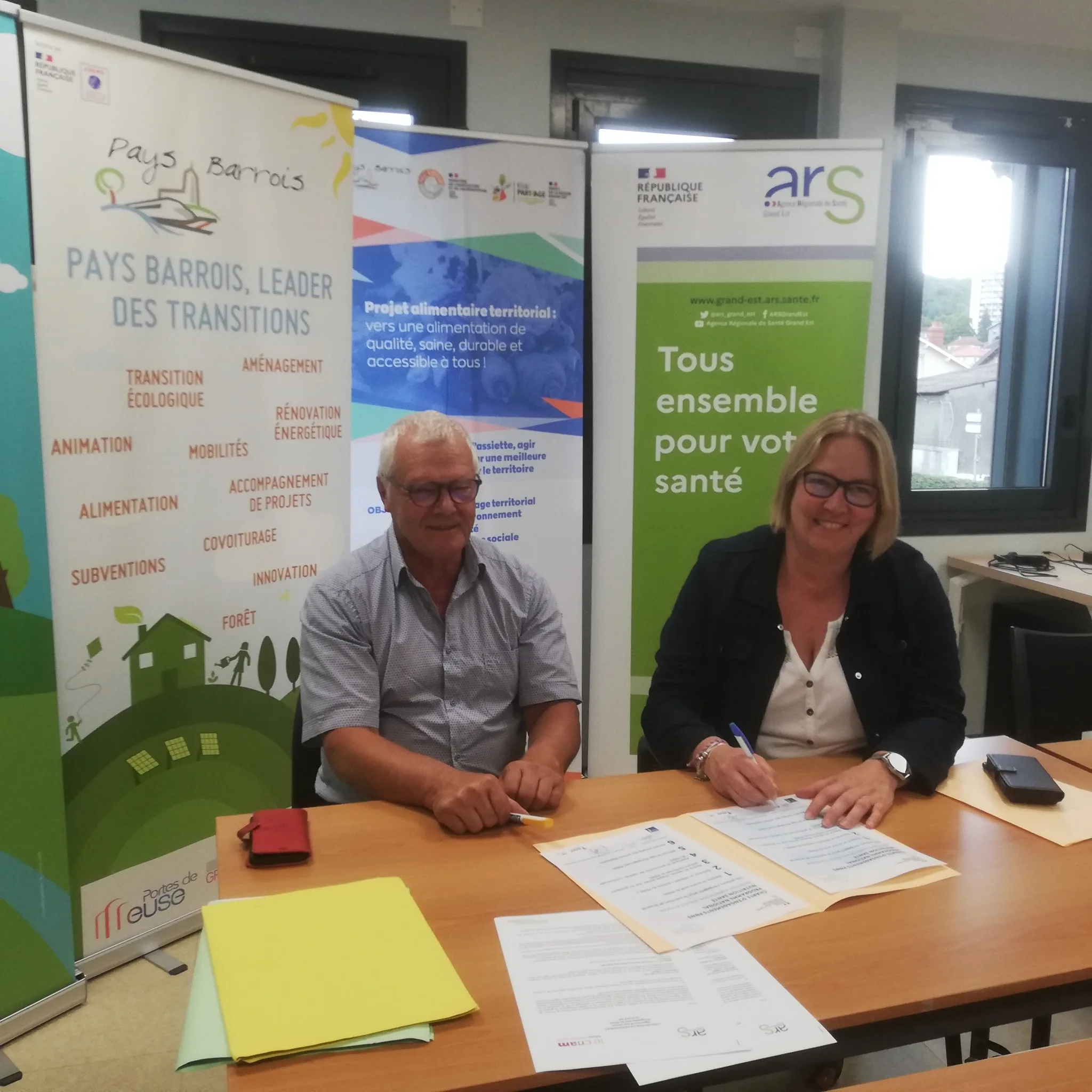 Réunion sur des projets de transition